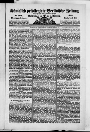 Königlich privilegirte Berlinische Zeitung von Staats- und gelehrten Sachen vom 02.05.1893