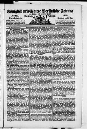 Königlich privilegirte Berlinische Zeitung von Staats- und gelehrten Sachen vom 13.05.1893