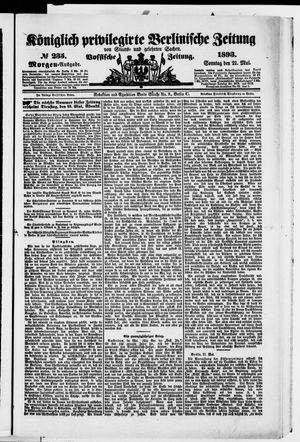 Königlich privilegirte Berlinische Zeitung von Staats- und gelehrten Sachen vom 21.05.1893