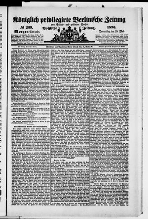 Königlich privilegirte Berlinische Zeitung von Staats- und gelehrten Sachen on May 25, 1893