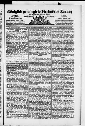 Königlich privilegirte Berlinische Zeitung von Staats- und gelehrten Sachen vom 29.05.1893