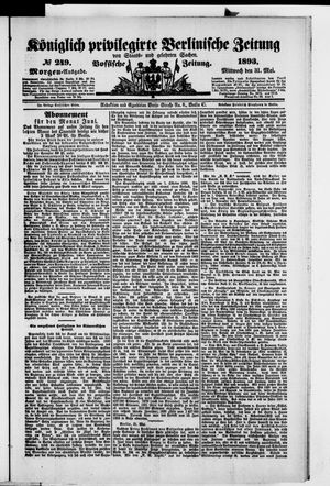 Königlich privilegirte Berlinische Zeitung von Staats- und gelehrten Sachen vom 31.05.1893