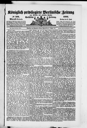 Königlich privilegirte Berlinische Zeitung von Staats- und gelehrten Sachen on Jun 2, 1893