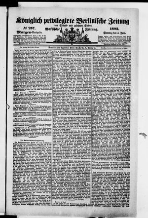 Königlich privilegirte Berlinische Zeitung von Staats- und gelehrten Sachen on Jun 4, 1893