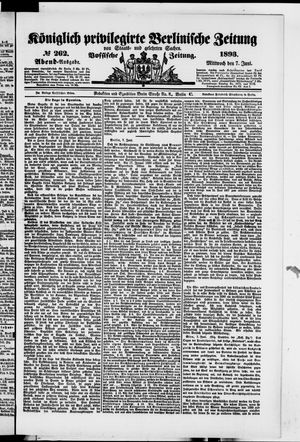 Königlich privilegirte Berlinische Zeitung von Staats- und gelehrten Sachen vom 07.06.1893