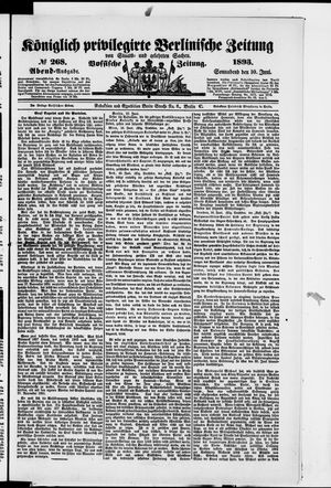 Königlich privilegirte Berlinische Zeitung von Staats- und gelehrten Sachen vom 10.06.1893