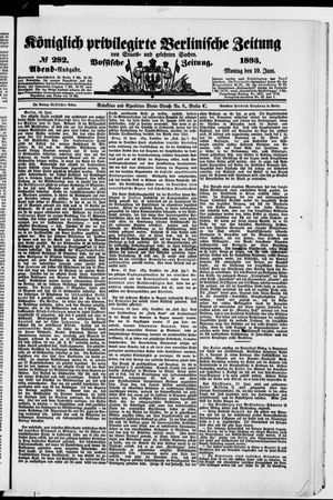 Königlich privilegirte Berlinische Zeitung von Staats- und gelehrten Sachen vom 19.06.1893