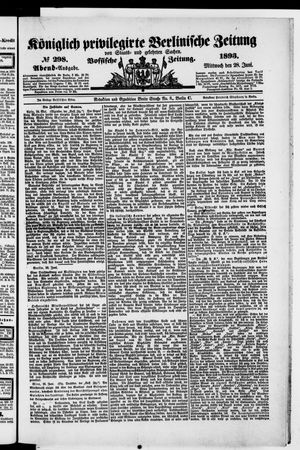 Königlich privilegirte Berlinische Zeitung von Staats- und gelehrten Sachen vom 28.06.1893