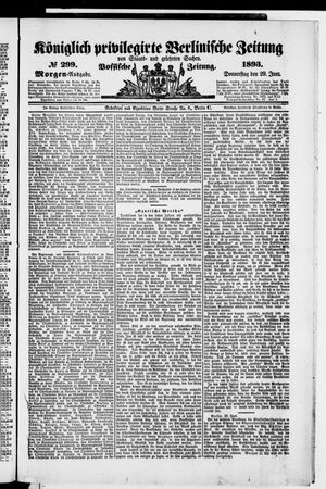 Königlich privilegirte Berlinische Zeitung von Staats- und gelehrten Sachen on Jun 29, 1893