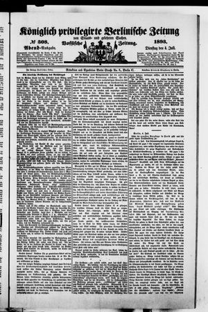 Königlich privilegirte Berlinische Zeitung von Staats- und gelehrten Sachen vom 04.07.1893