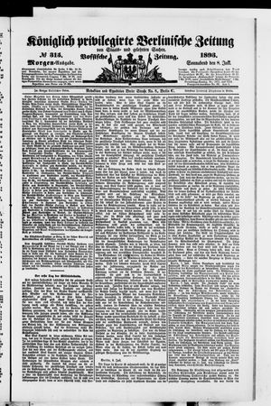 Königlich privilegirte Berlinische Zeitung von Staats- und gelehrten Sachen vom 08.07.1893