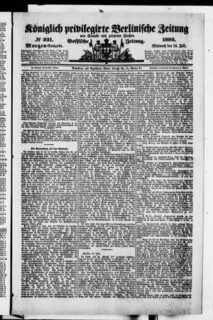 Königlich privilegirte Berlinische Zeitung von Staats- und gelehrten Sachen vom 12.07.1893
