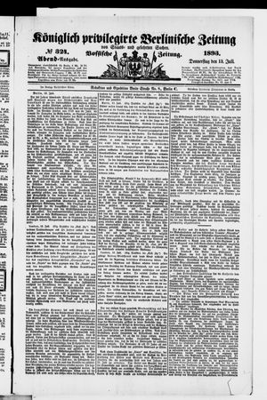Königlich privilegirte Berlinische Zeitung von Staats- und gelehrten Sachen vom 13.07.1893