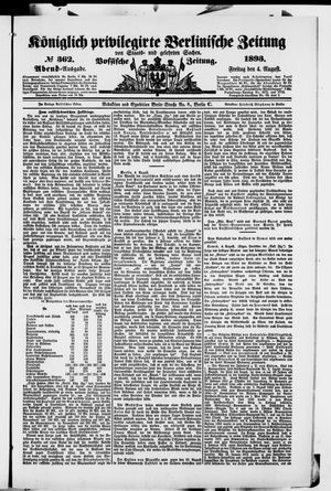 Königlich privilegirte Berlinische Zeitung von Staats- und gelehrten Sachen vom 04.08.1893