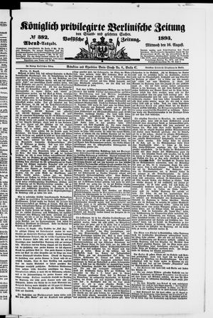 Königlich privilegirte Berlinische Zeitung von Staats- und gelehrten Sachen vom 16.08.1893