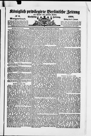 Königlich privilegirte Berlinische Zeitung von Staats- und gelehrten Sachen vom 05.01.1894