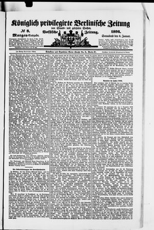 Königlich privilegirte Berlinische Zeitung von Staats- und gelehrten Sachen on Jan 6, 1894
