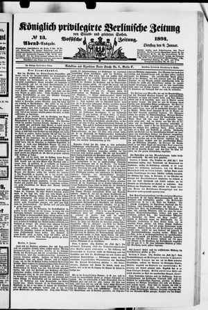 Königlich privilegirte Berlinische Zeitung von Staats- und gelehrten Sachen on Jan 9, 1894