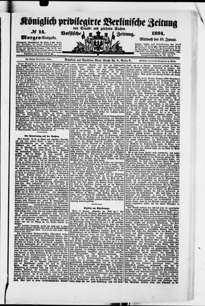Königlich privilegirte Berlinische Zeitung von Staats- und gelehrten Sachen on Jan 10, 1894