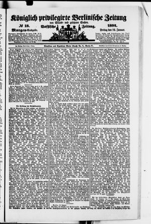 Königlich privilegirte Berlinische Zeitung von Staats- und gelehrten Sachen on Jan 12, 1894