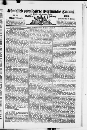 Königlich privilegirte Berlinische Zeitung von Staats- und gelehrten Sachen on Jan 13, 1894