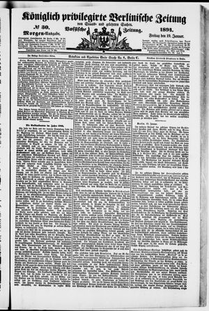 Königlich privilegirte Berlinische Zeitung von Staats- und gelehrten Sachen vom 19.01.1894