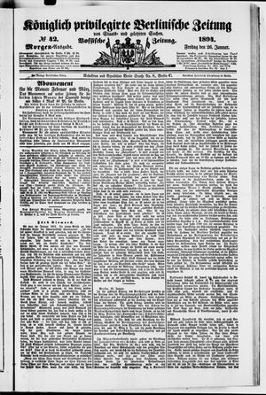 Königlich privilegirte Berlinische Zeitung von Staats- und gelehrten Sachen vom 26.01.1894
