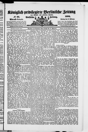 Königlich privilegirte Berlinische Zeitung von Staats- und gelehrten Sachen vom 02.02.1894