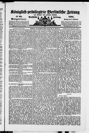 Königlich privilegirte Berlinische Zeitung von Staats- und gelehrten Sachen vom 09.02.1894