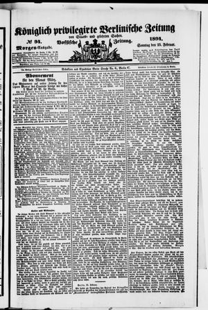 Königlich privilegirte Berlinische Zeitung von Staats- und gelehrten Sachen on Feb 25, 1894
