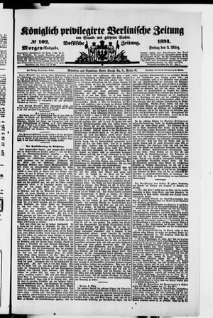 Königlich privilegirte Berlinische Zeitung von Staats- und gelehrten Sachen on Mar 2, 1894