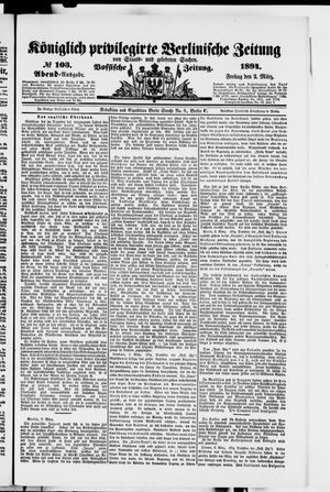 Königlich privilegirte Berlinische Zeitung von Staats- und gelehrten Sachen vom 02.03.1894