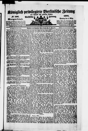 Königlich privilegirte Berlinische Zeitung von Staats- und gelehrten Sachen on Mar 4, 1894