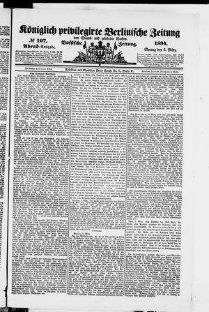 Königlich privilegirte Berlinische Zeitung von Staats- und gelehrten Sachen on Mar 5, 1894