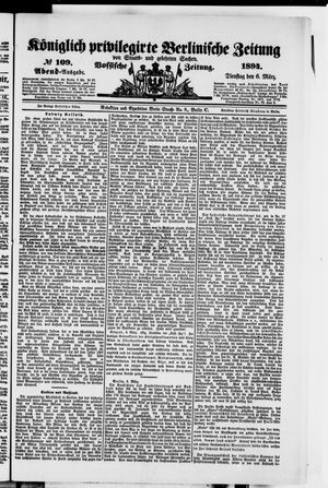 Königlich privilegirte Berlinische Zeitung von Staats- und gelehrten Sachen vom 06.03.1894