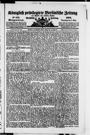 Königlich privilegirte Berlinische Zeitung von Staats- und gelehrten Sachen on Mar 8, 1894