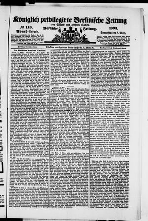 Königlich privilegirte Berlinische Zeitung von Staats- und gelehrten Sachen on Mar 8, 1894