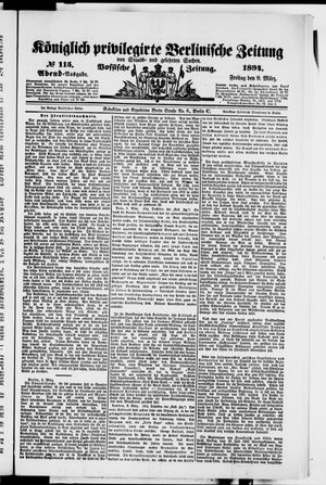 Königlich privilegirte Berlinische Zeitung von Staats- und gelehrten Sachen vom 09.03.1894