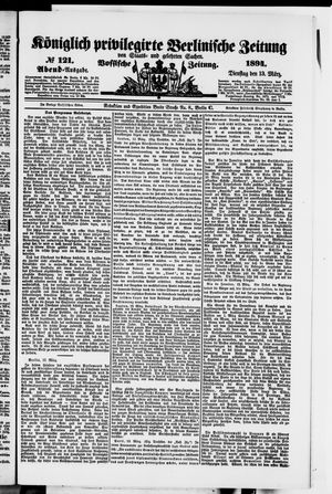 Königlich privilegirte Berlinische Zeitung von Staats- und gelehrten Sachen on Mar 13, 1894