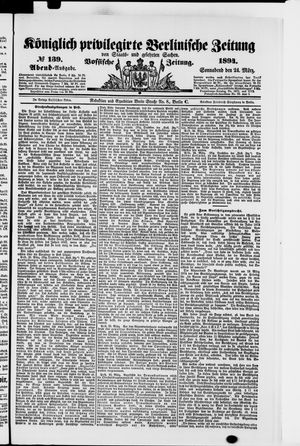 Königlich privilegirte Berlinische Zeitung von Staats- und gelehrten Sachen vom 24.03.1894