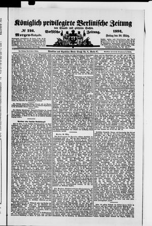 Königlich privilegirte Berlinische Zeitung von Staats- und gelehrten Sachen vom 30.03.1894