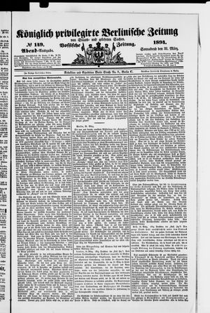 Königlich privilegirte Berlinische Zeitung von Staats- und gelehrten Sachen vom 31.03.1894