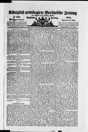 Königlich privilegirte Berlinische Zeitung von Staats- und gelehrten Sachen on Apr 1, 1894