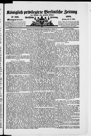 Königlich privilegirte Berlinische Zeitung von Staats- und gelehrten Sachen vom 18.05.1894