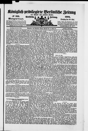 Königlich privilegirte Berlinische Zeitung von Staats- und gelehrten Sachen on May 29, 1894