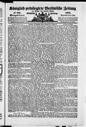Königlich privilegirte Berlinische Zeitung von Staats- und gelehrten Sachen vom 09.06.1894