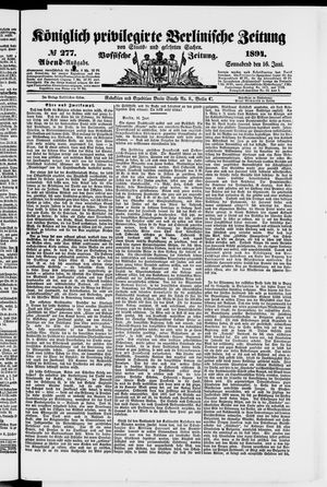 Königlich privilegirte Berlinische Zeitung von Staats- und gelehrten Sachen vom 16.06.1894