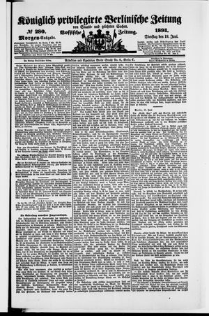 Königlich privilegirte Berlinische Zeitung von Staats- und gelehrten Sachen on Jun 19, 1894