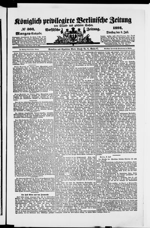 Königlich privilegirte Berlinische Zeitung von Staats- und gelehrten Sachen on Jul 3, 1894