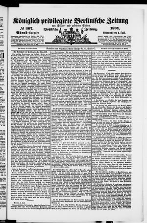 Königlich privilegirte Berlinische Zeitung von Staats- und gelehrten Sachen vom 04.07.1894